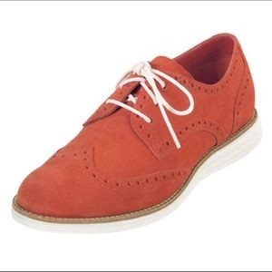 Cole Haan Lunar Grand Suede Wingtip Oxfords